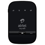 Airtel AMF-311WW Data Card (Black), 4g Hotspot Support with 2300 Mah Battery