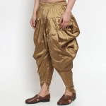 Men Gold-Toned Solid Silk Dhotis