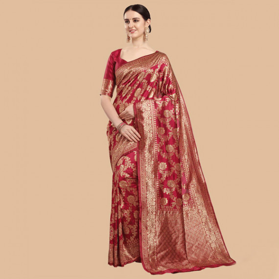 http://13.235.91.190/products/maroon-gold-ethnic-motifs-zari-silk-blend-banarasi-saree