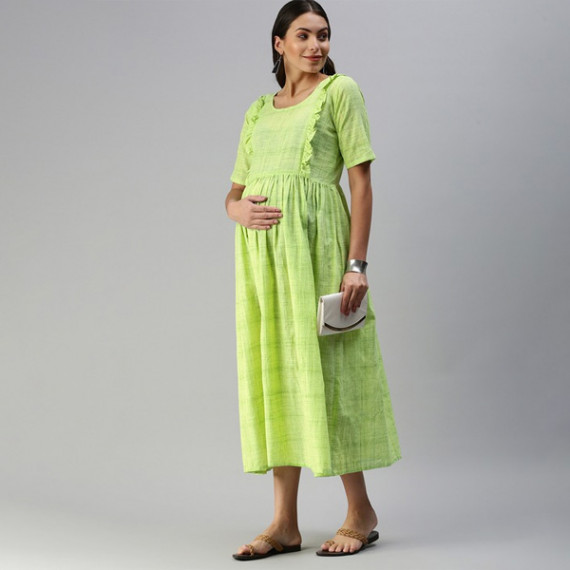 http://13.235.91.190/products/lime-green-woven-design-handloom-maternity-a-line-midi-dress