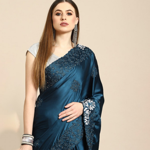 http://13.235.91.190/products/blue-floral-embroidered-satin-saree