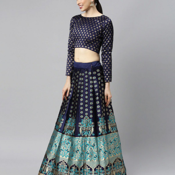 http://13.235.91.190/products/blue-green-woven-design-lehenga-choli